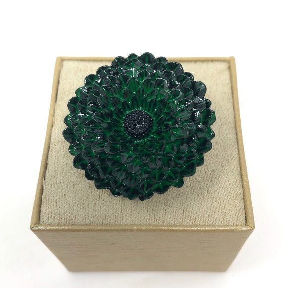 Hand painted enamel finish flower ring, NWOT - Picture 9 of 11